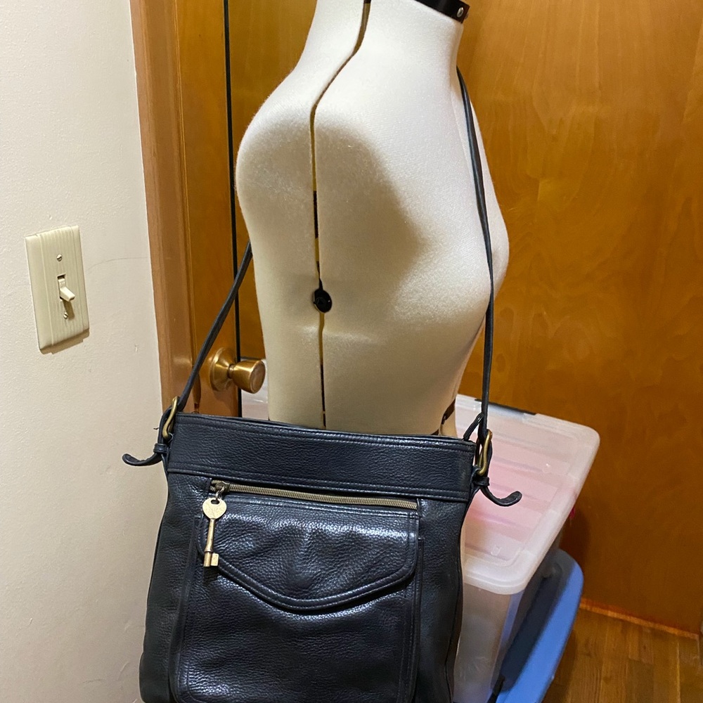 Fossil leather handbag